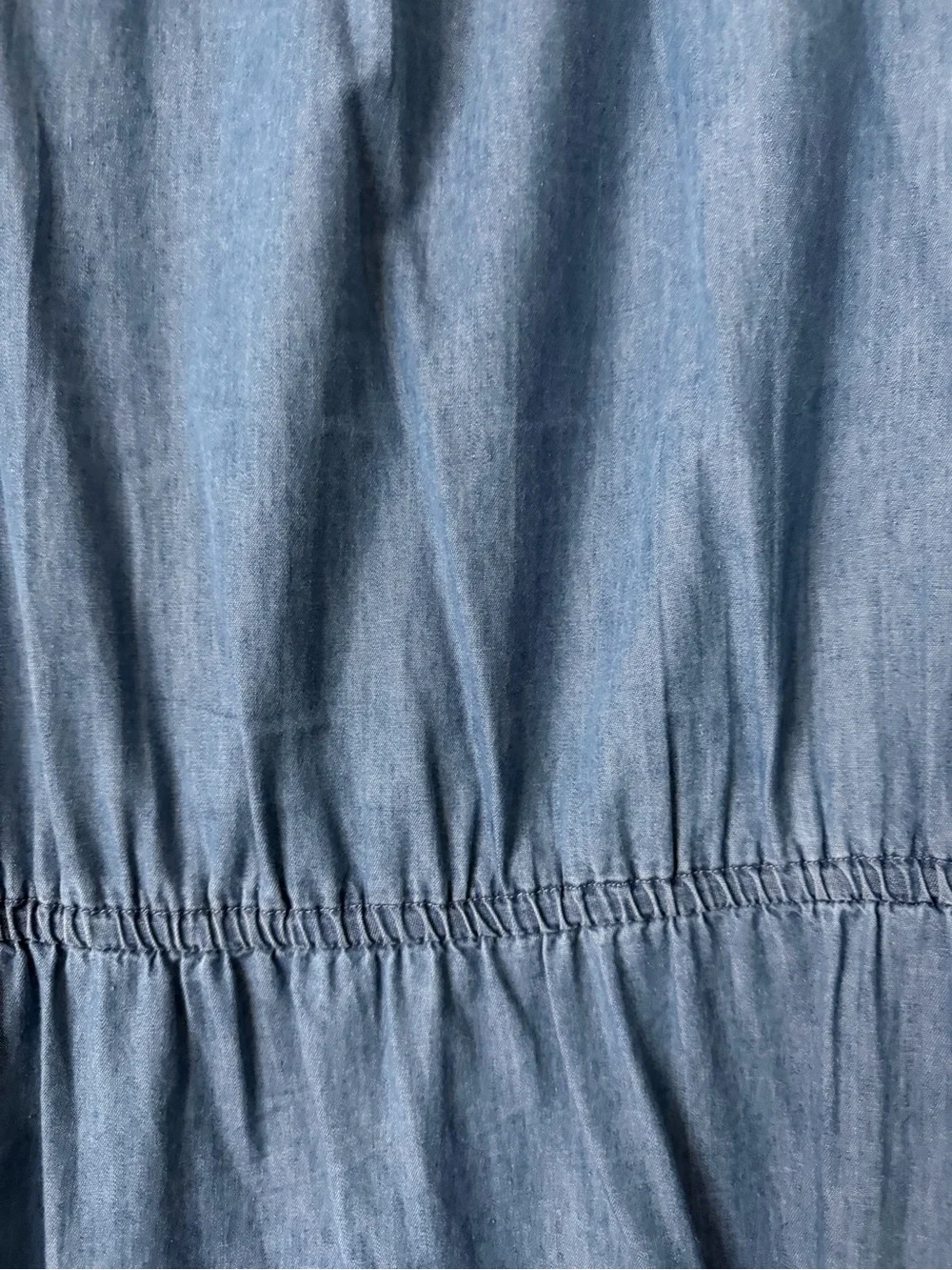 GAP Women’s Light Blue Chambray Dress with Tie Waist, size M, like new - Picture 5 of 7